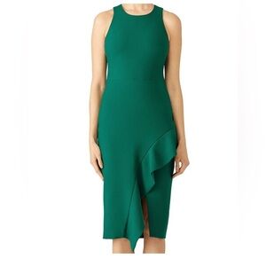 Fitted Emerald Green Women's Dress